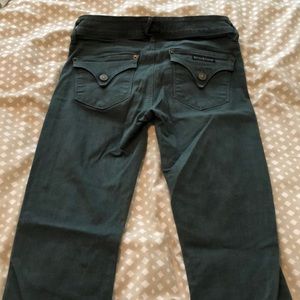 Hunter Green Hudson jeans; bootcut; stretchy; 27